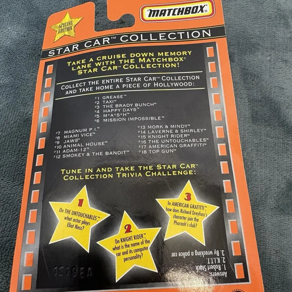 1999 Matchbox Star Car Collection SE #16 The Untouchables Ford Model A Coupe